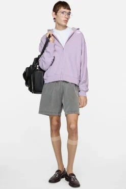 Distressed logo hoodie