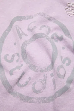 Distressed logo hoodie