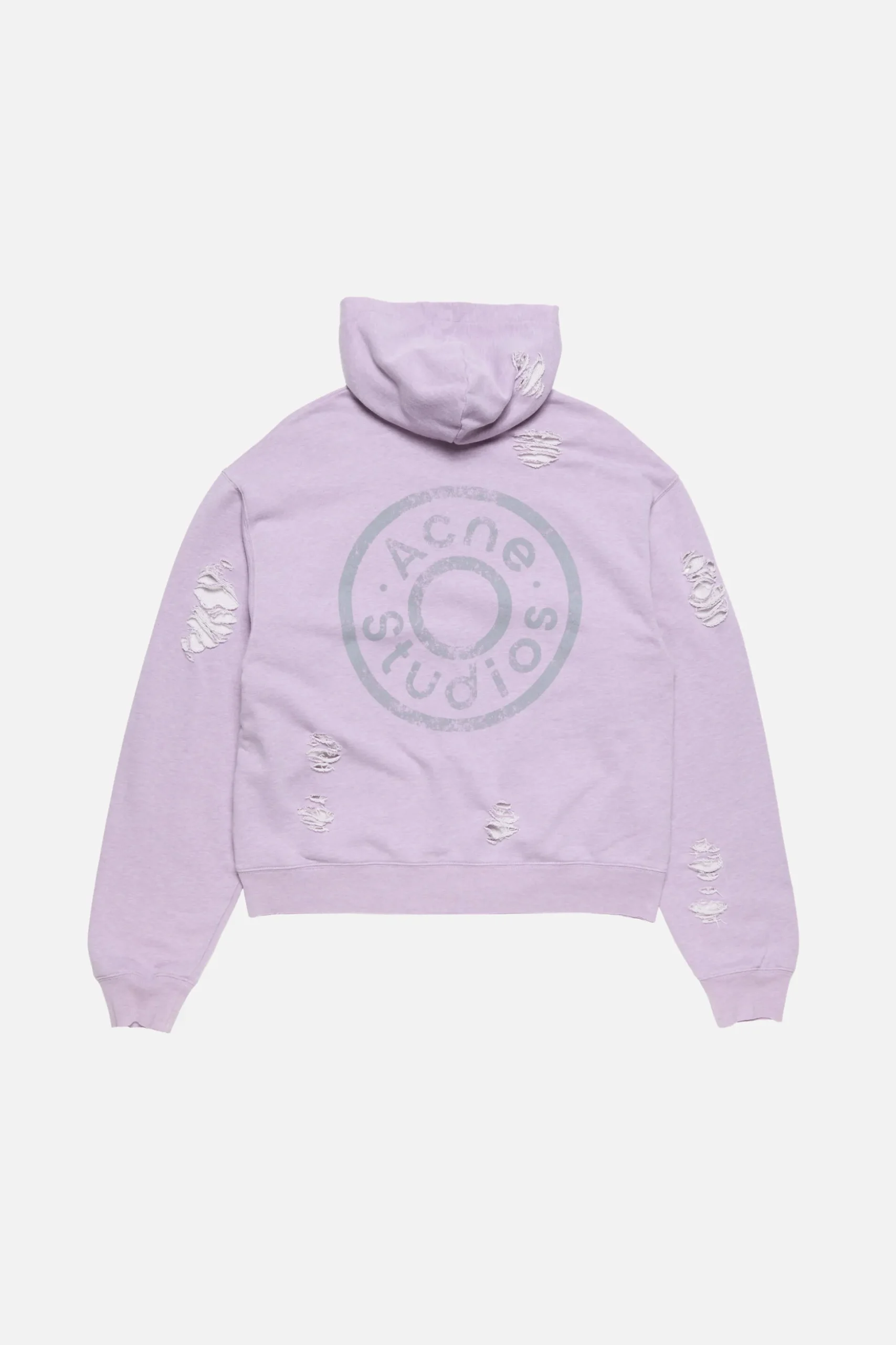 Distressed logo hoodie
