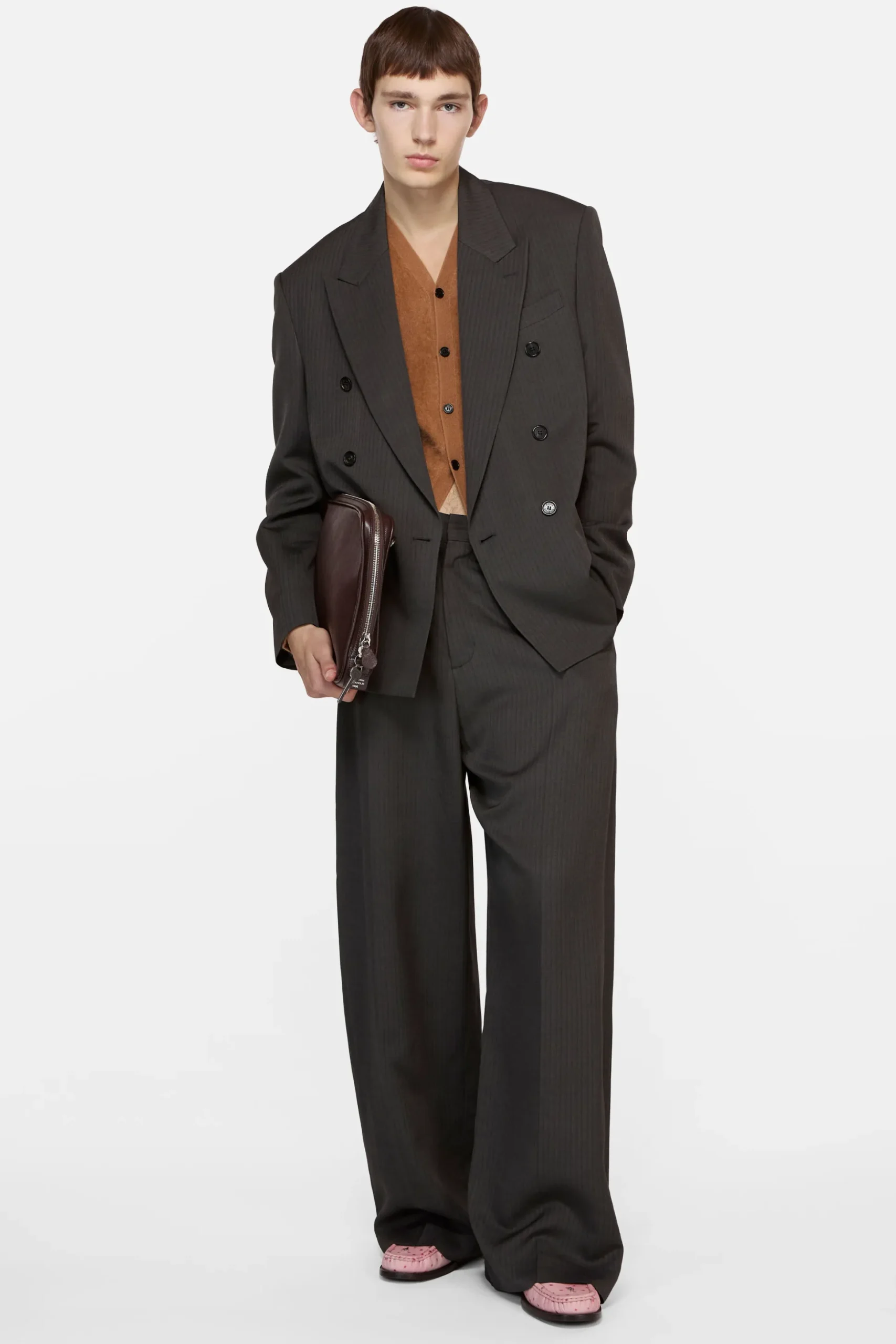 Double-breasted suit jacket