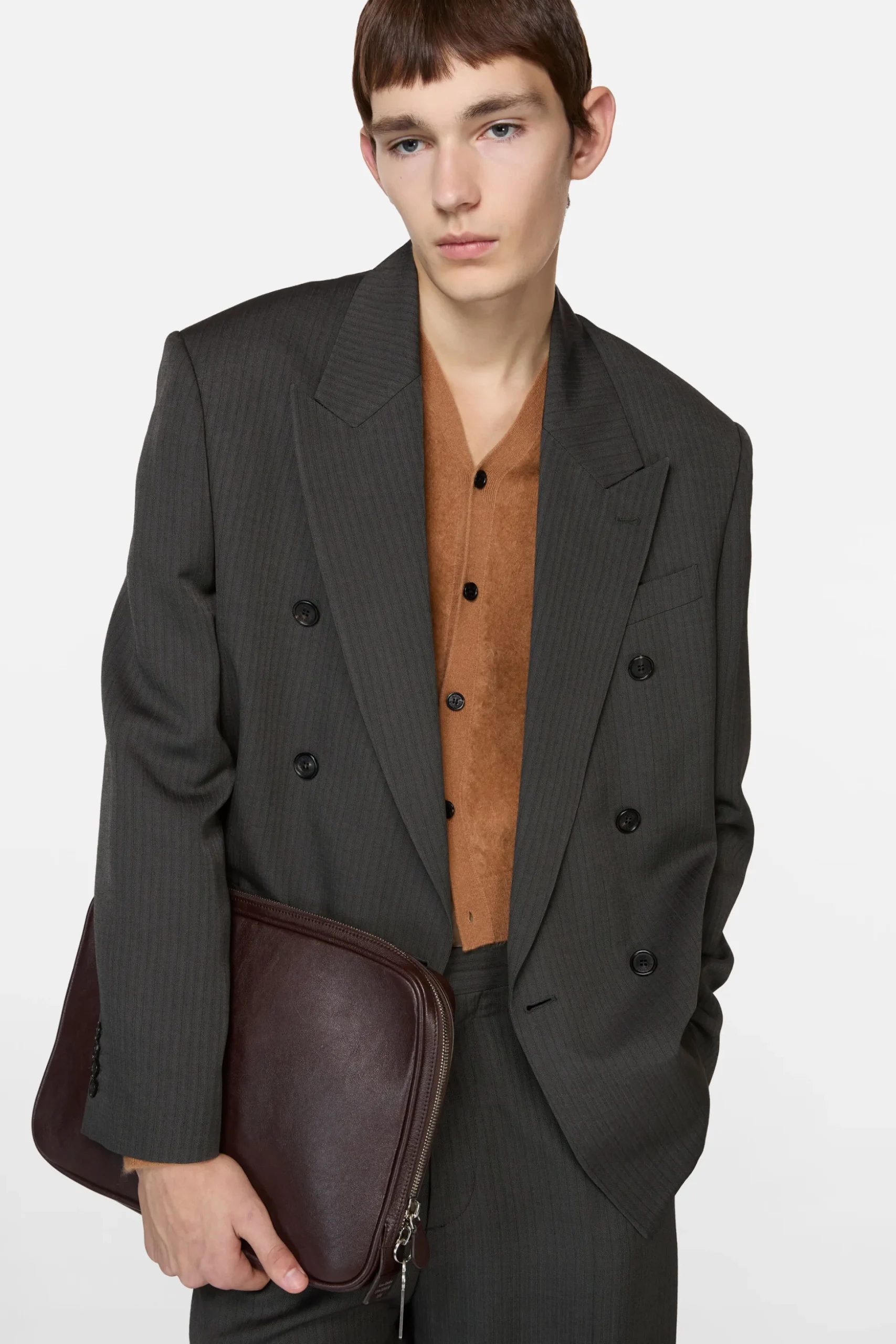 Double-breasted suit jacket