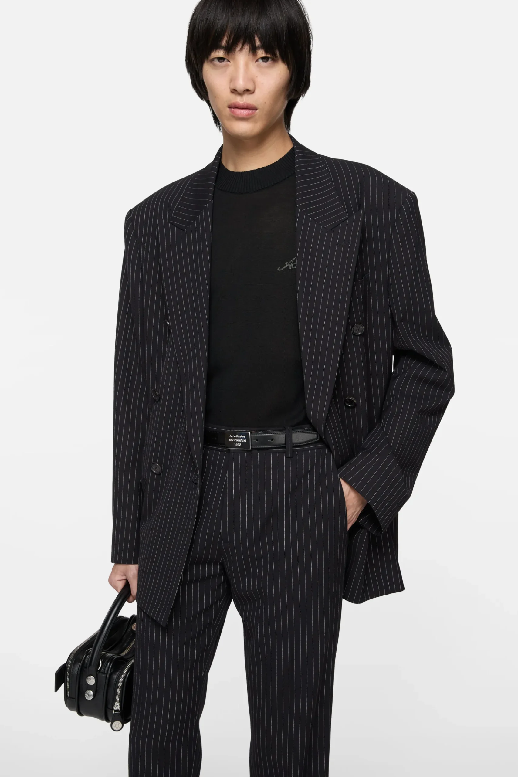Double-breasted suit jacket