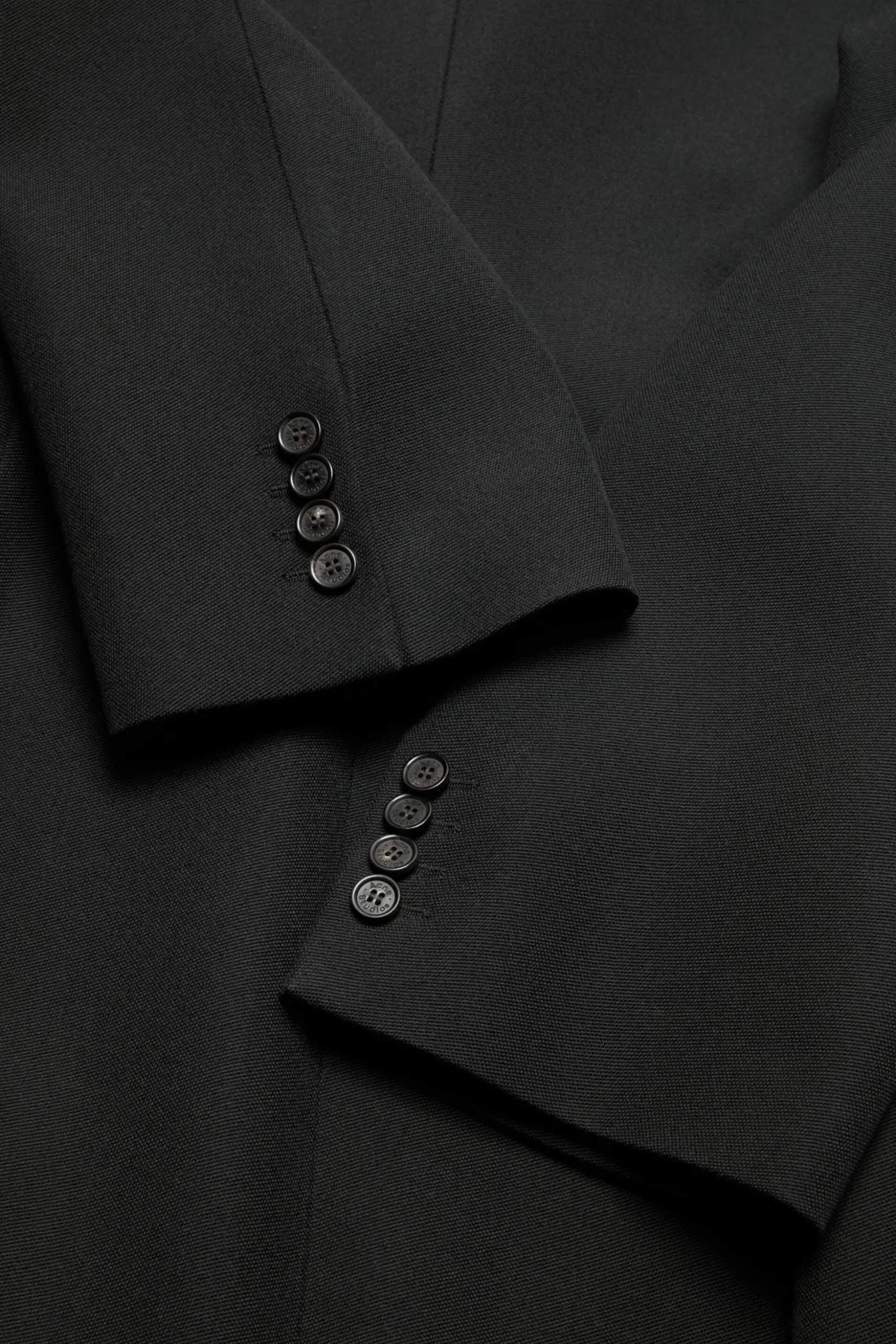 Double-breasted wool coat