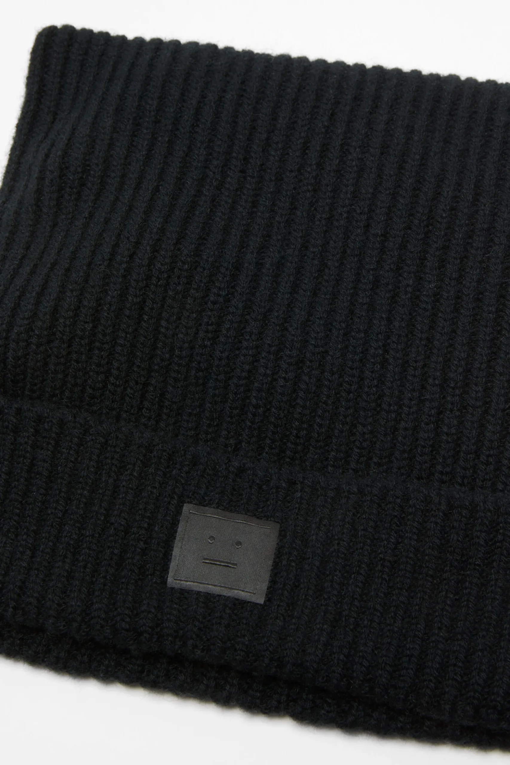 Face logo square beanie