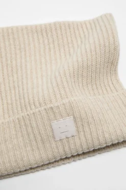 Face logo square beanie