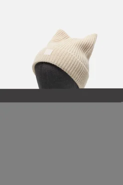 Face logo square beanie
