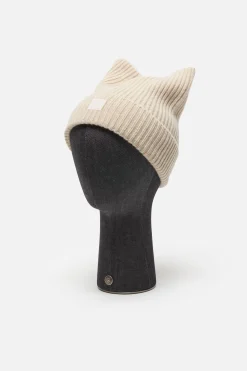 Face logo square beanie