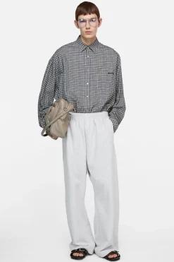 Flannel button-up shirt
