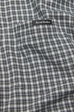 Flannel button-up shirt