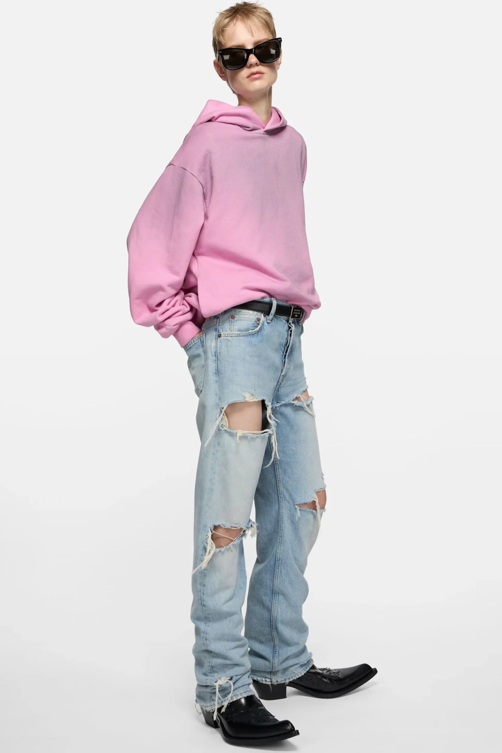 Fleece logo hoodie