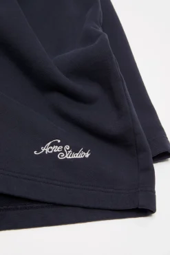 Fleece shorts with logo