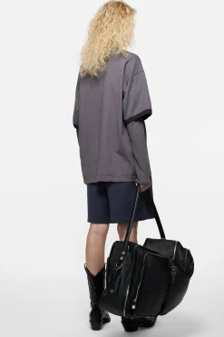 Fleece shorts with logo