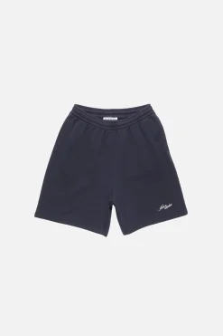 Fleece shorts with logo