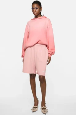 Fleece shorts with logo