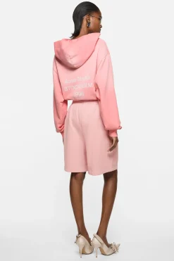 Fleece shorts with logo