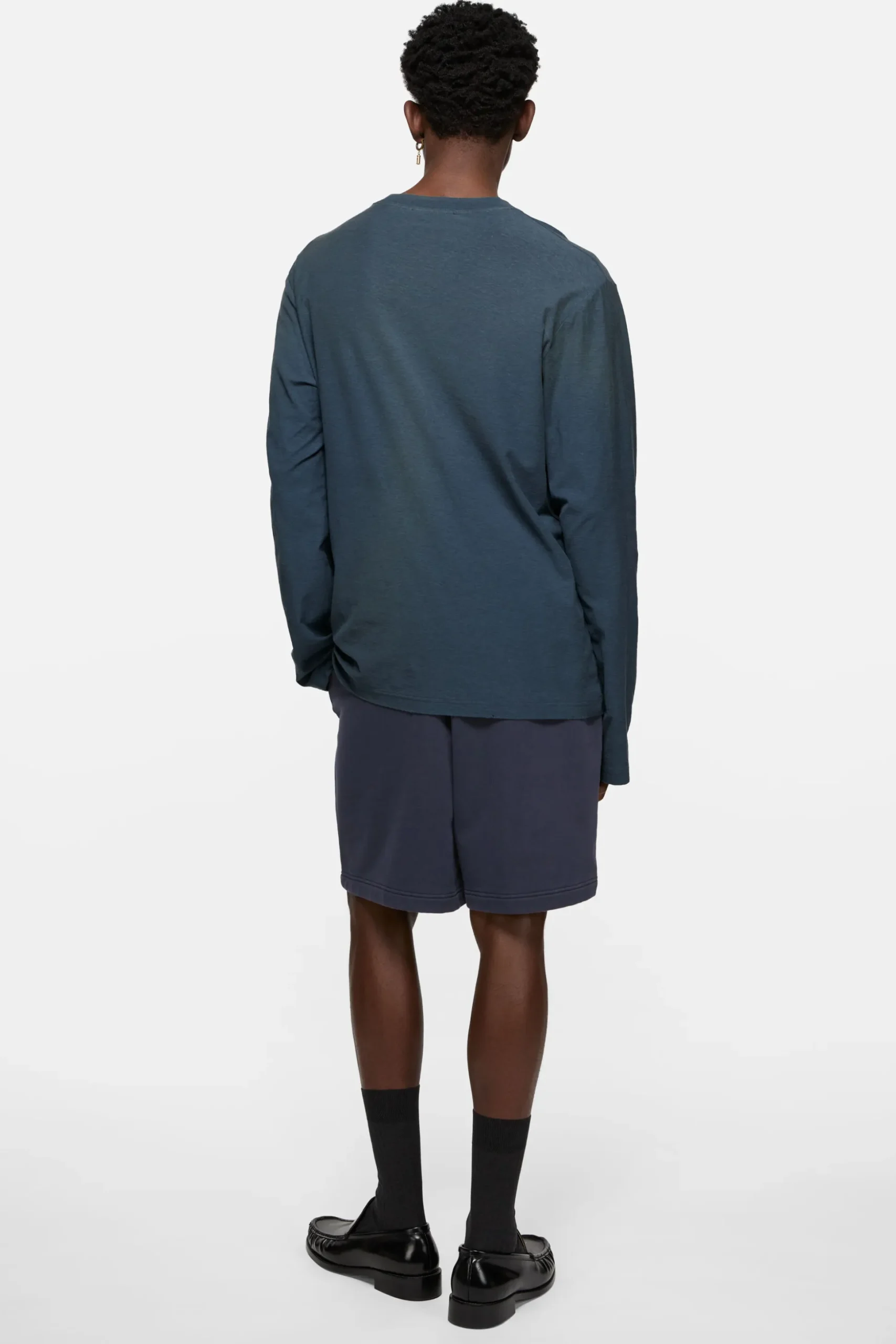 Fleece shorts with logo