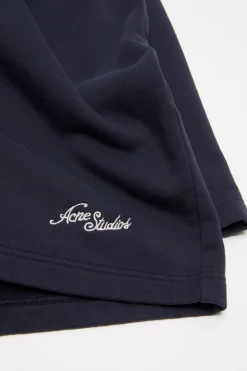 Fleece shorts with logo