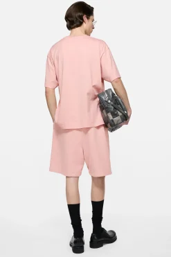 Fleece shorts with logo