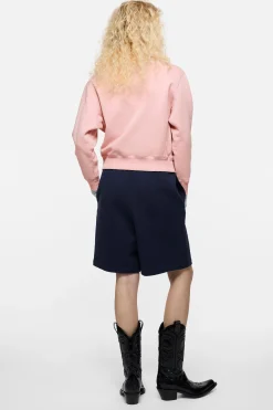 Fleece sweatshirt with logo