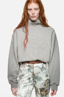 Fleece sweatshirt with logo