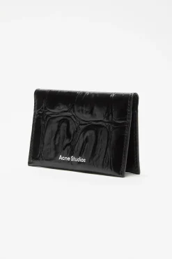 Folded leather wallet