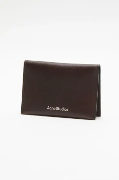 Folded leather wallet