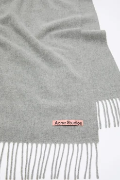 Fringe wool scarf - Narrow