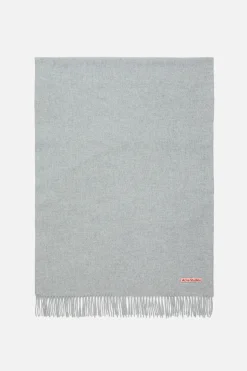 Fringe wool scarf - oversized