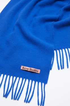 Fringe wool scarf - skinny