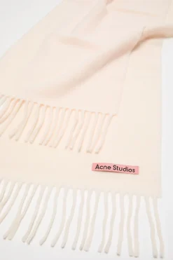 Fringe wool scarf - skinny