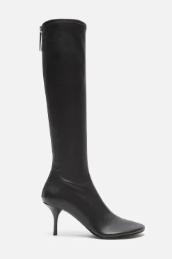High leather boots