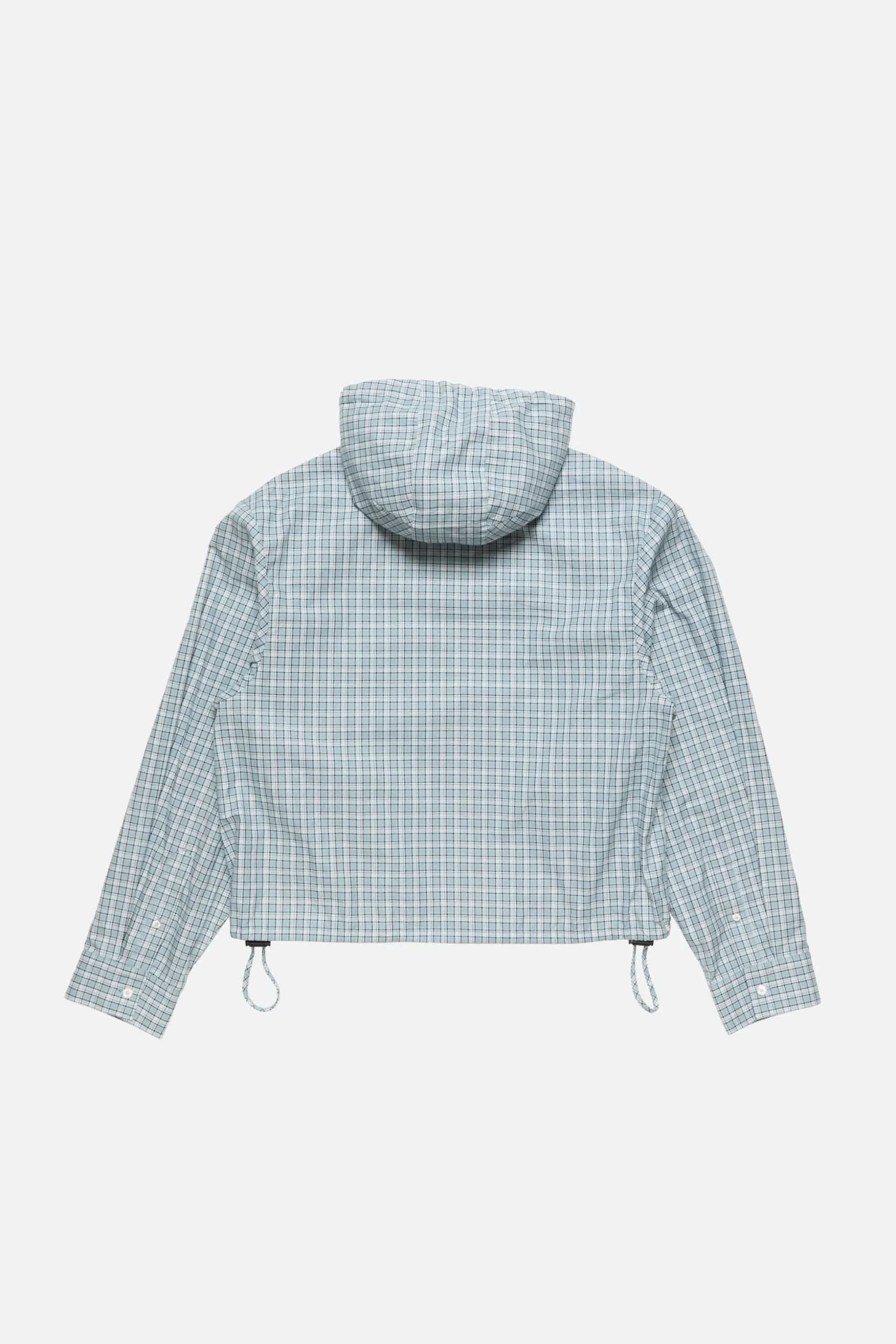 Hooded check jacket