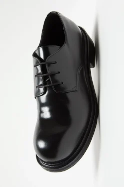 Lace-up leather shoes