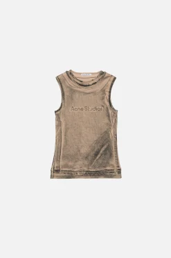 Layered logo tank top