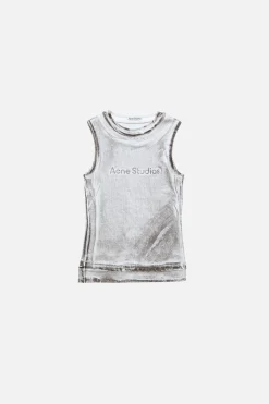 Layered logo tank top