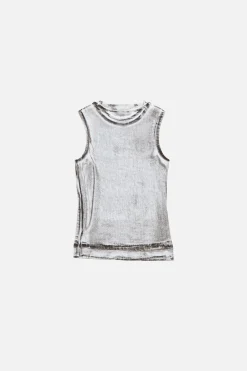 Layered logo tank top