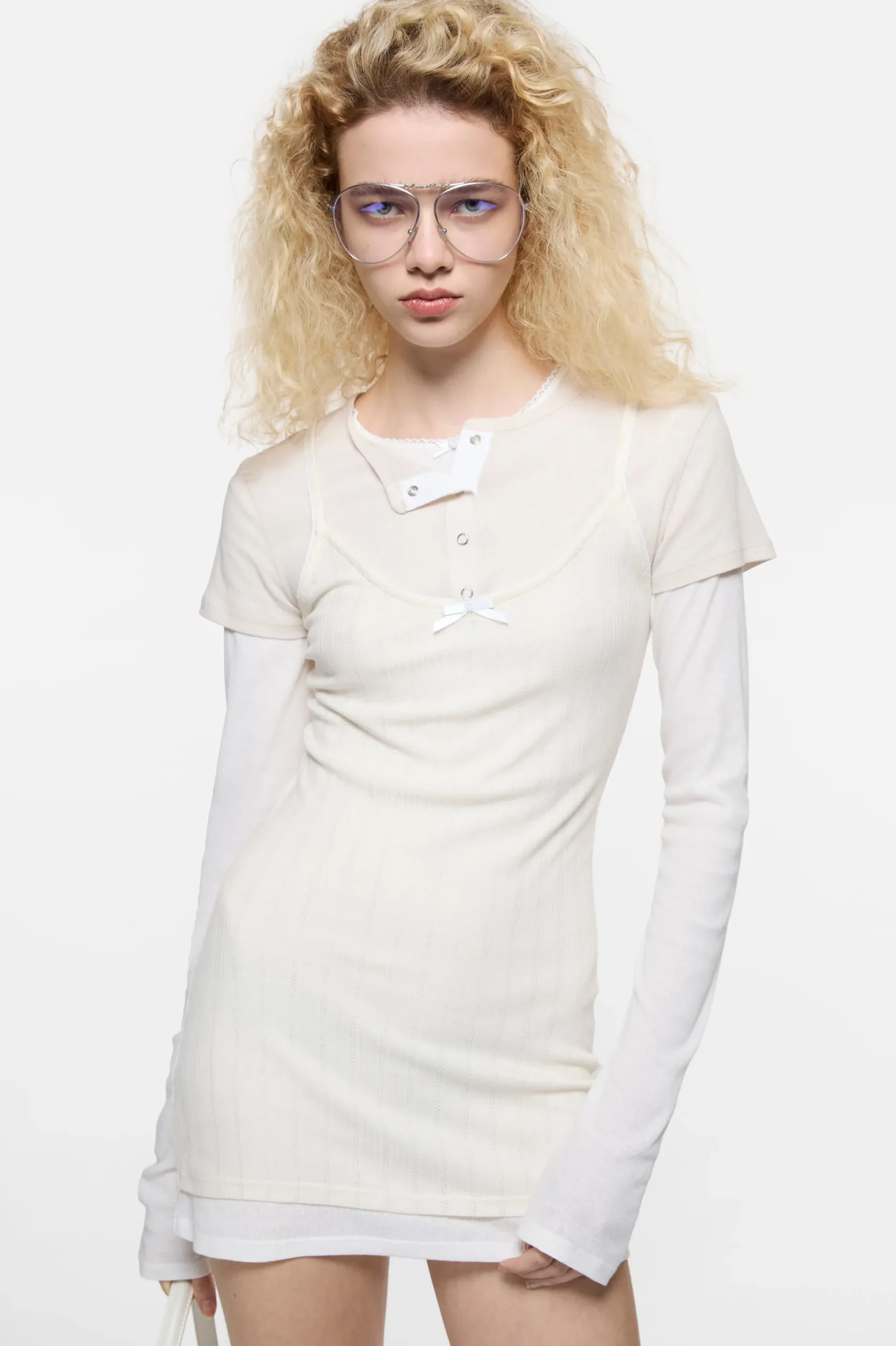 Layered mini dress
