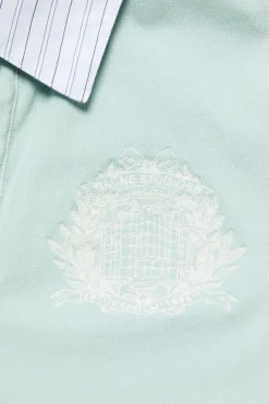 Layered polo shirt with logo