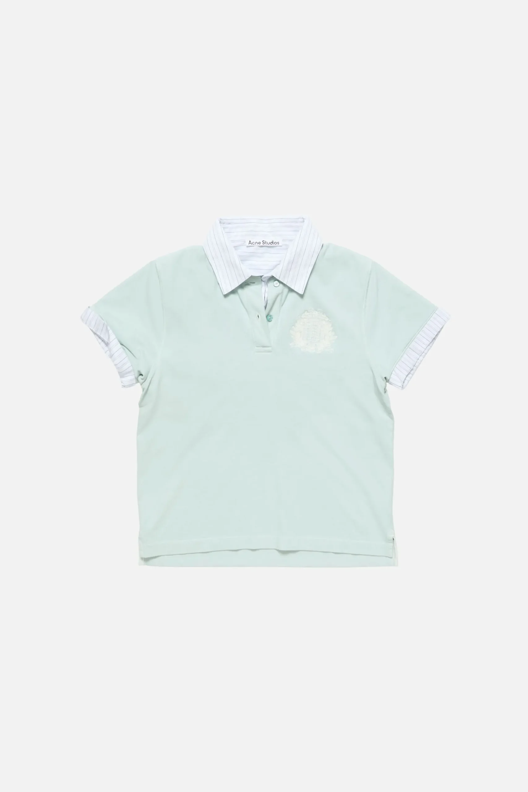 Layered polo shirt with logo