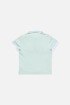 Layered polo shirt with logo