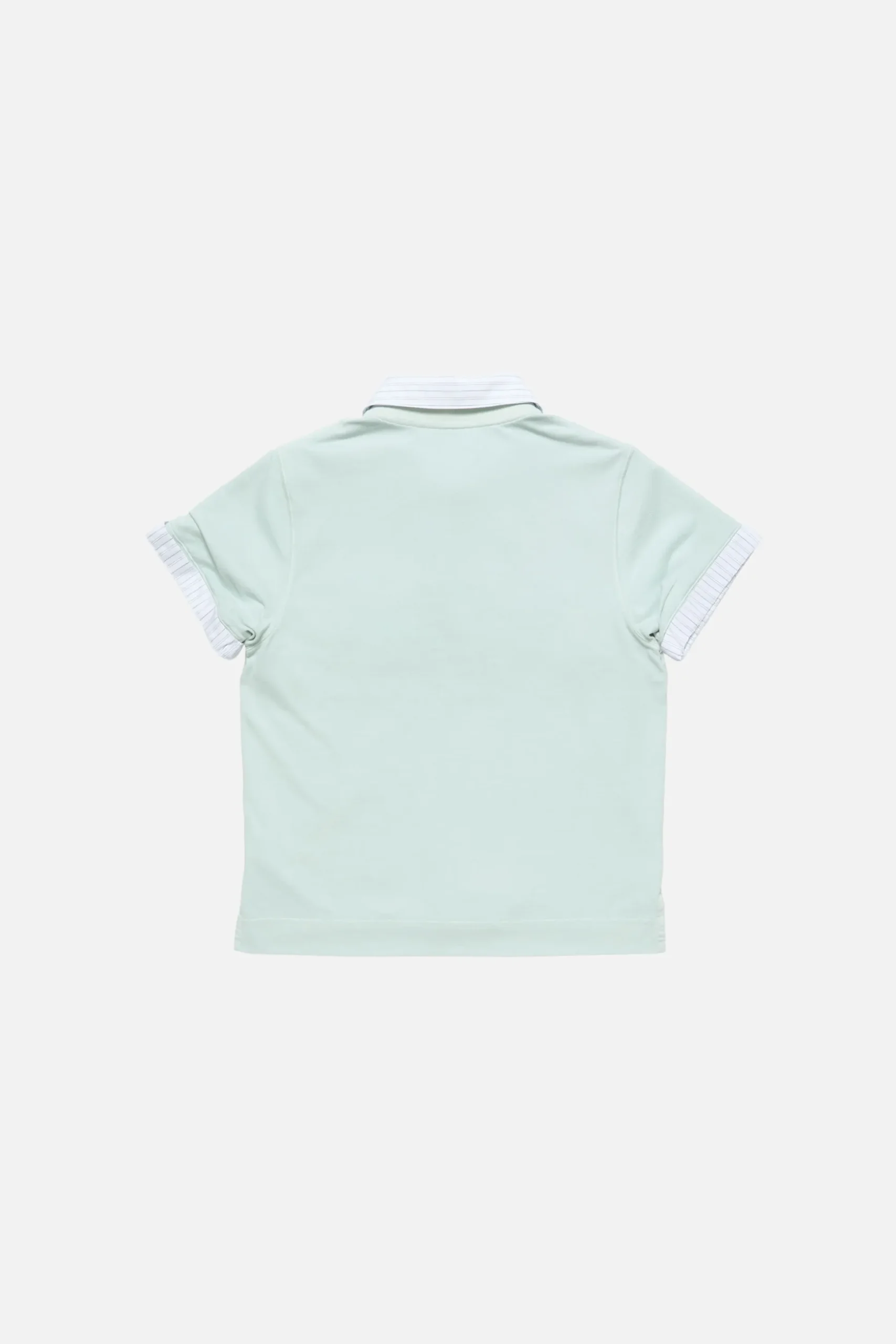 Layered polo shirt with logo