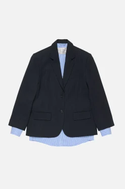 Layered suit jacket