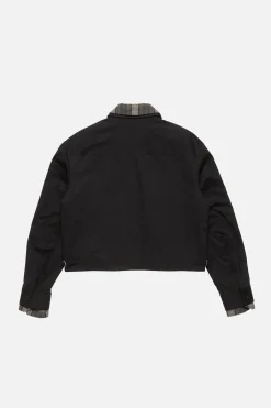 Layered twill jacket
