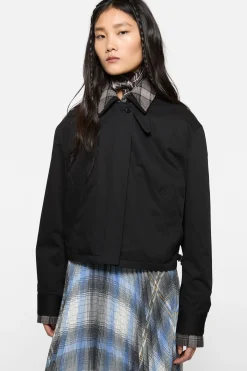 Layered twill jacket