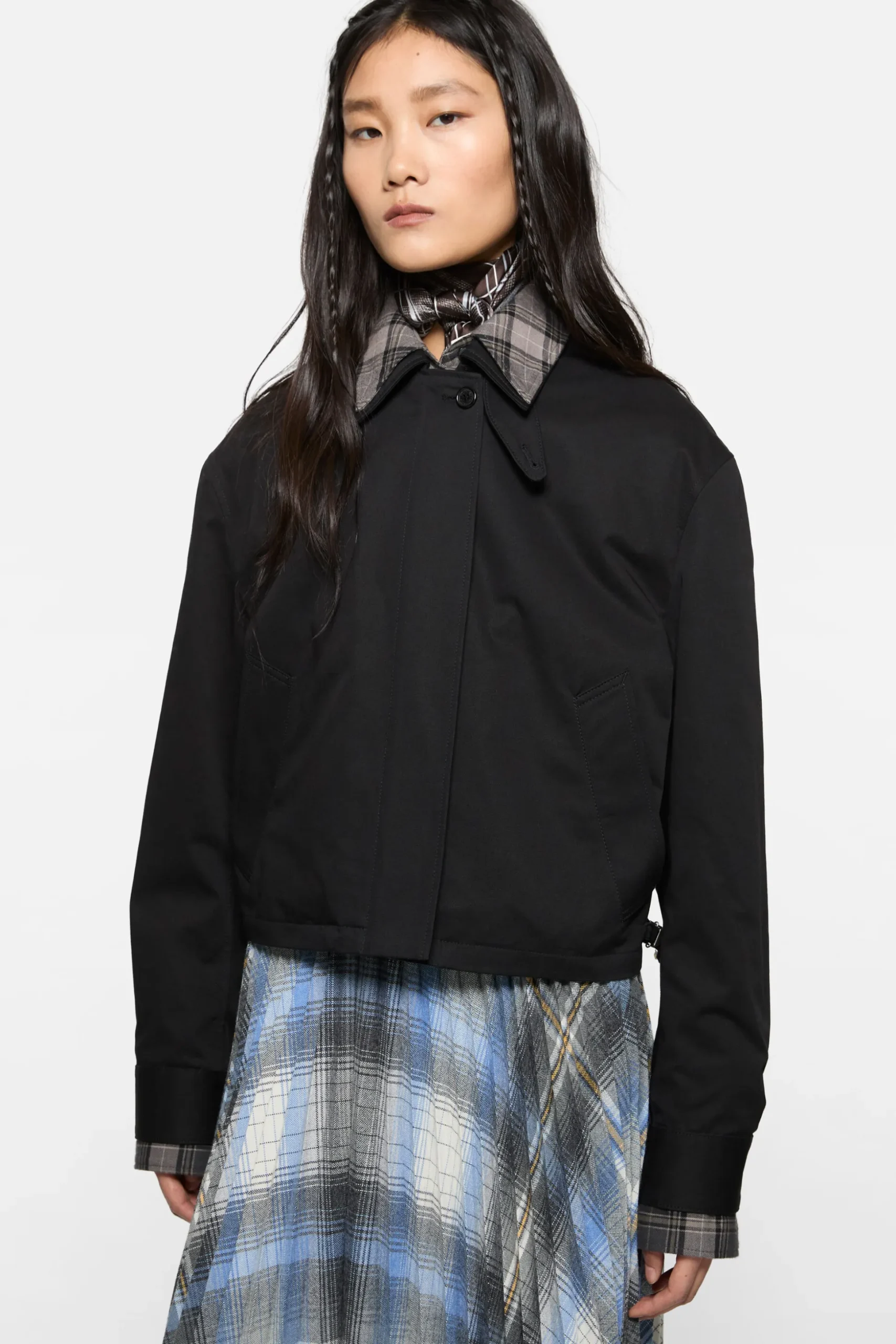 Layered twill jacket