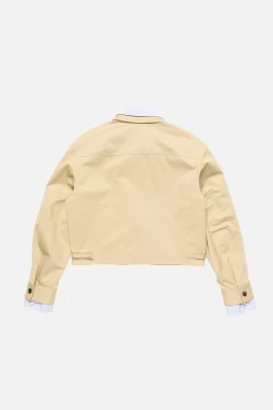 Layered twill jacket