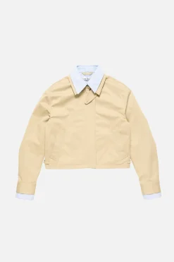 Layered twill jacket