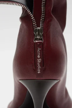 Leather ankle boot