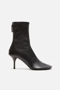 Leather ankle boot