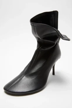 Leather ankle boot